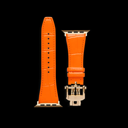 Apple Watch Strap / Leather - Orange